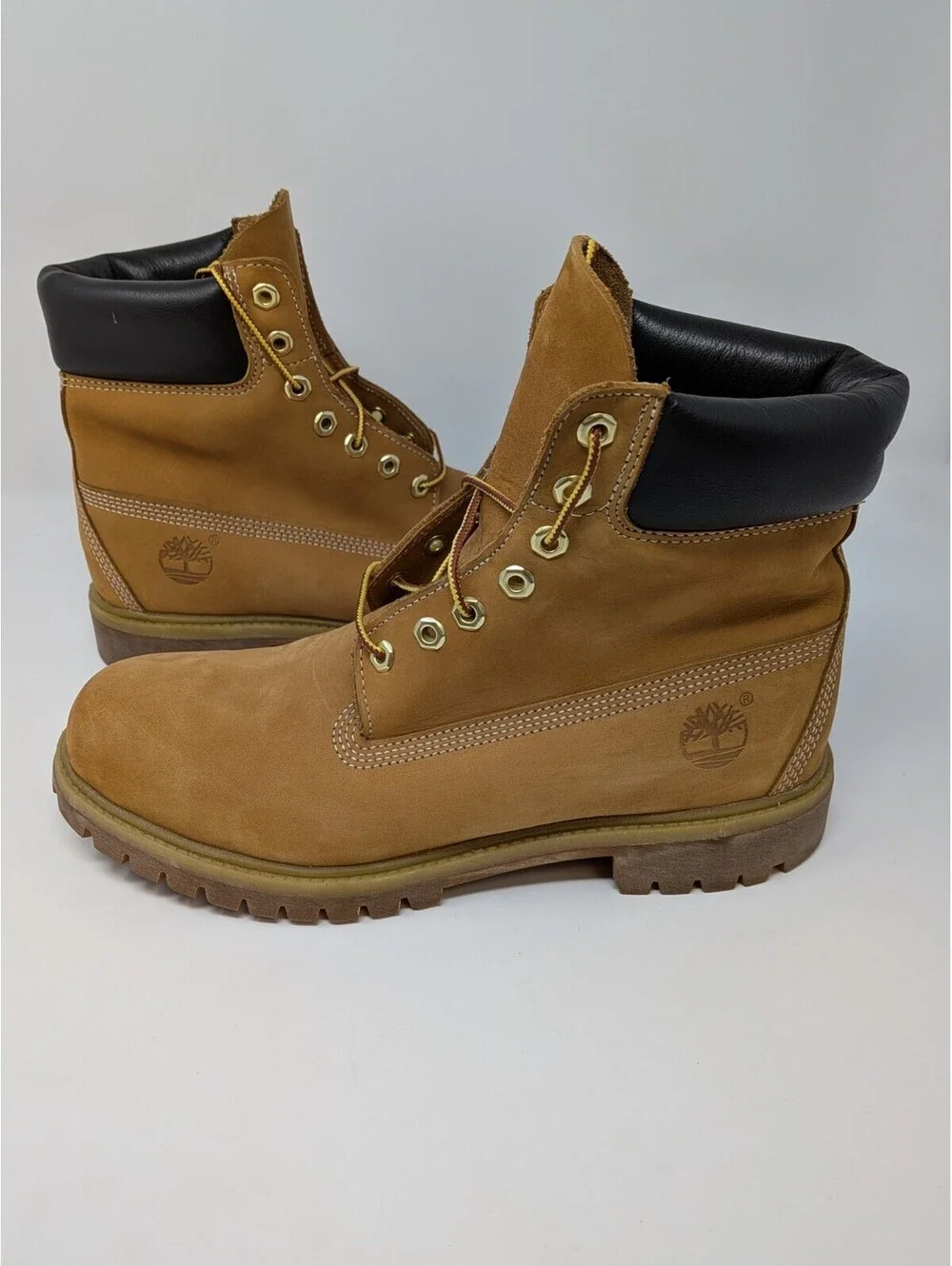 Timberland 10061 Premium Waterproof Boots 400g Primaloft Men's 9.5 Wheat Nubuck